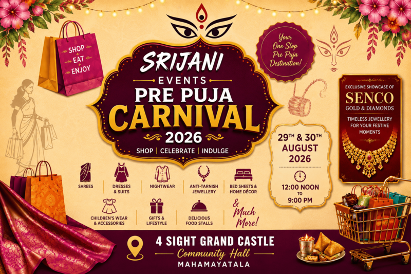 Srijani Events – Pre Puja Carnival 2026 - Day 1