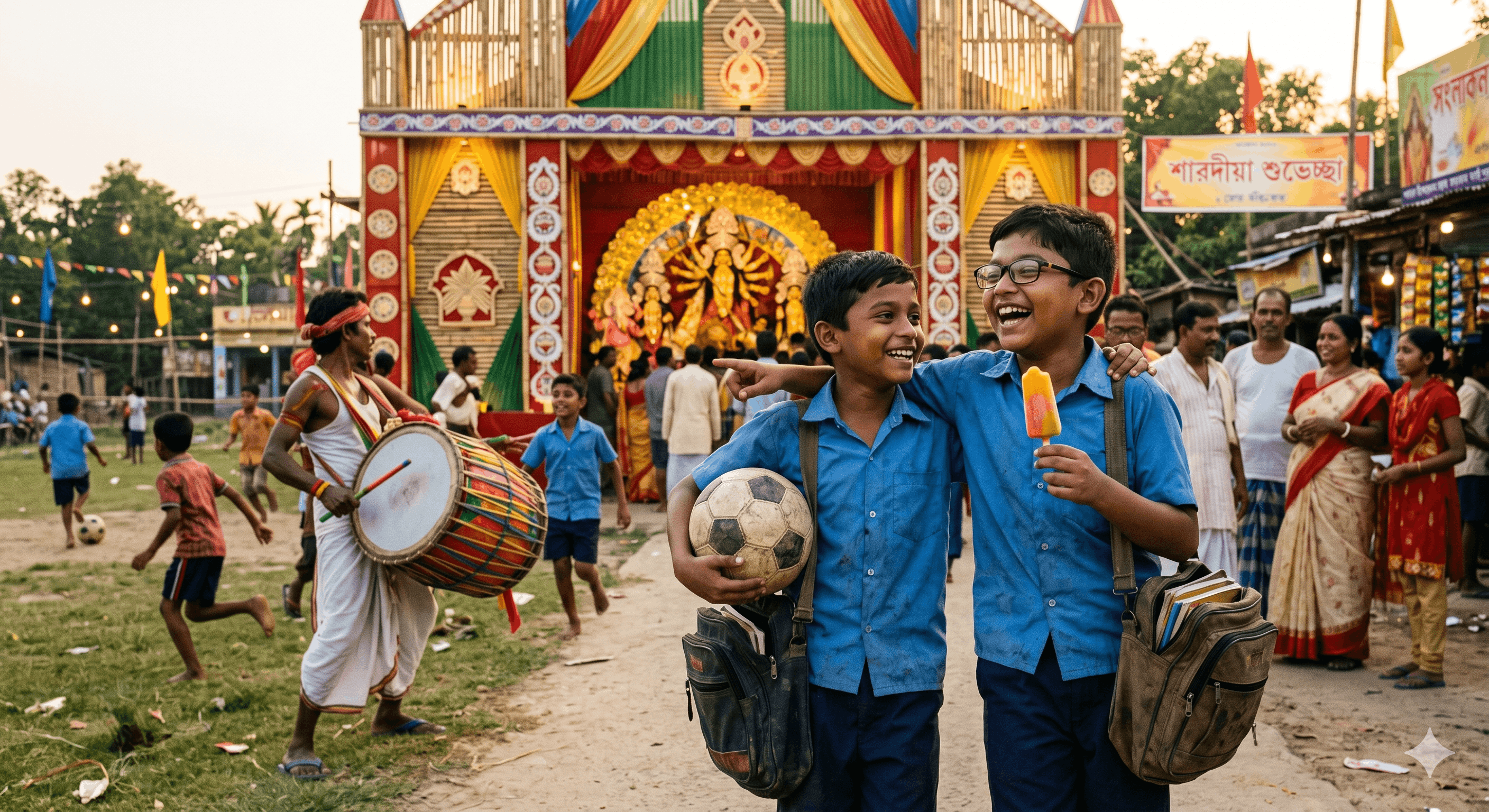শৈশবের দুর্গাপুজো